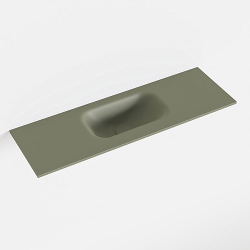EDEN Army solid surface inleg wastafel voor toiletmeubel 70cm. Positie wasbak midden