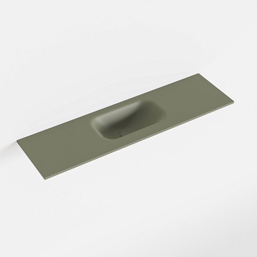 EDEN Army solid surface inleg wastafel voor toiletmeubel 80cm. Positie wasbak midden