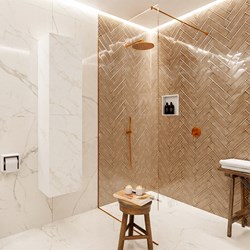 BEAM 160cm kolomkast kleur carrara met 2 deuren
