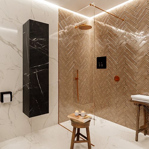BEAM 160cm kolomkast kleur Marquina met 2 deuren