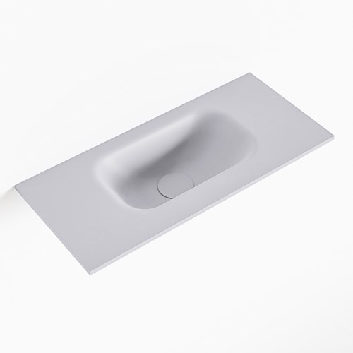 EDEN Cale solid surface inleg wastafel voor toiletmeubel 50cm. Positie wasbak midden