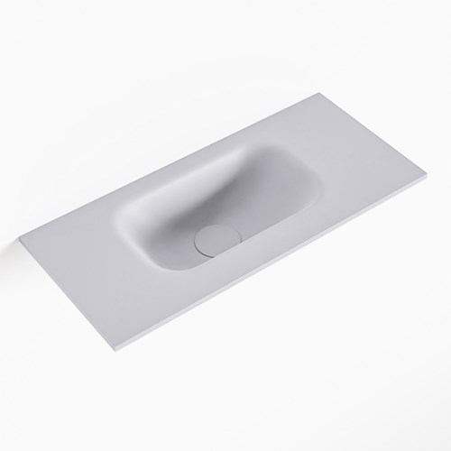 EDEN Cale solid surface inleg wastafel voor toiletmeubel 50cm. Positie wasbak links