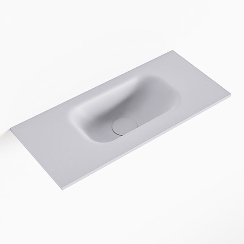 EDEN Cale solid surface inleg wastafel voor toiletmeubel 50cm. Positie wasbak rechts