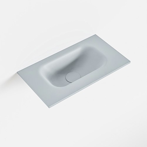 EDEN Clay solid surface inleg wastafel voor toiletmeubel 40cm. Positie wasbak midden