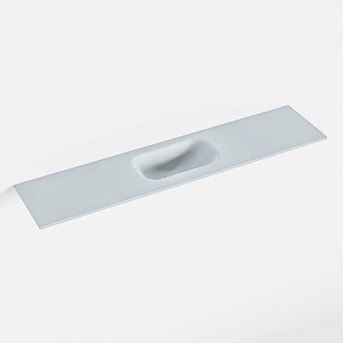EDEN Clay solid surface inleg wastafel voor toiletmeubel 100cm. Positie wasbak midden