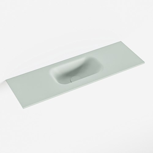 EDEN Greey solid surface inleg wastafel voor toiletmeubel 70cm. Positie wasbak midden