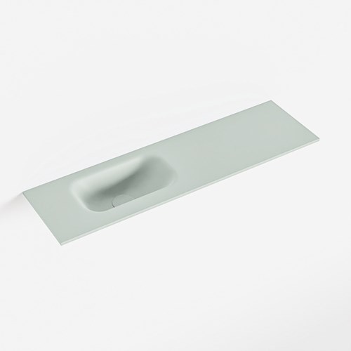 EDEN Greey solid surface inleg wastafel voor toiletmeubel 80cm. Positie wasbak links