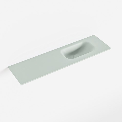EDEN Greey solid surface inleg wastafel voor toiletmeubel 80cm. Positie wasbak rechts
