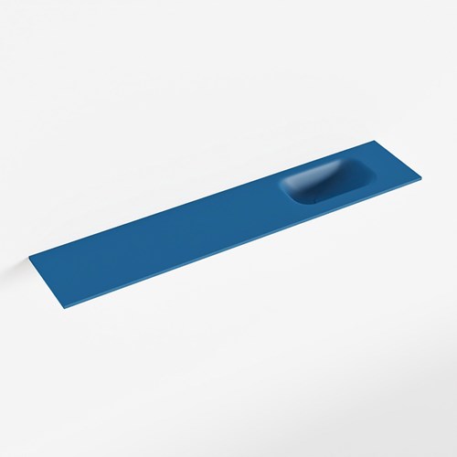 EDEN Jeans solid surface inleg wastafel voor toiletmeubel 110cm. Positie wasbak rechts
