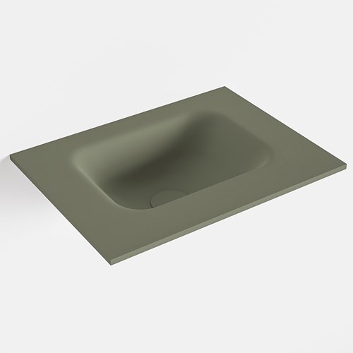 LEX Army solid surface inleg wastafel voor toiletmeubel 40cm. Positie wasbak midden