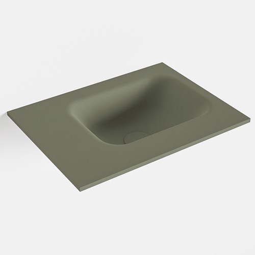 LEX Army solid surface inleg wastafel voor toiletmeubel 40cm. Positie wasbak rechts