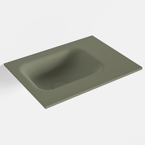LEX Army solid surface inleg wastafel voor toiletmeubel 40cm. Positie wasbak links