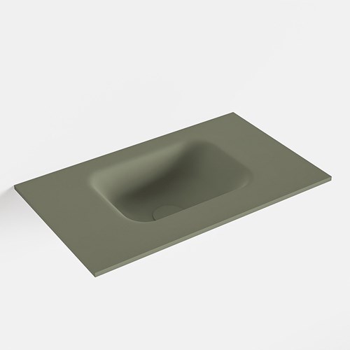 LEX Army solid surface inleg wastafel voor toiletmeubel 50cm. Positie wasbak midden