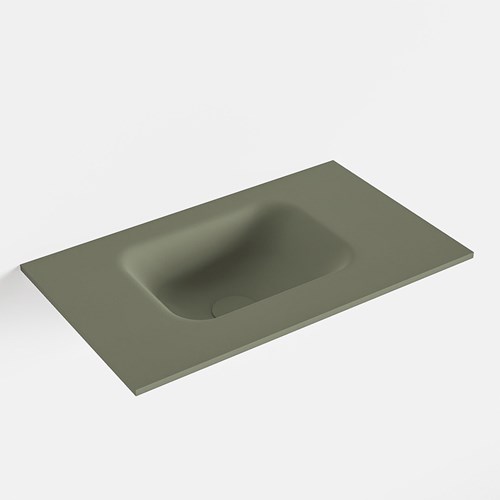 LEX Army solid surface inleg wastafel voor toiletmeubel 50cm. Positie wasbak links
