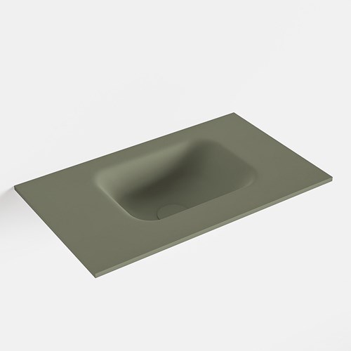 LEX Army solid surface inleg wastafel voor toiletmeubel 50cm. Positie wasbak rechts