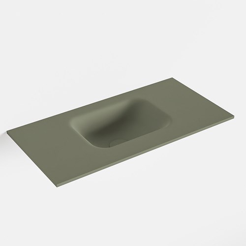 LEX Army solid surface inleg wastafel voor toiletmeubel 60cm. Positie wasbak midden