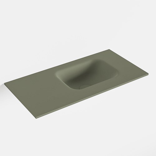 LEX Army solid surface inleg wastafel voor toiletmeubel 60cm. Positie wasbak rechts