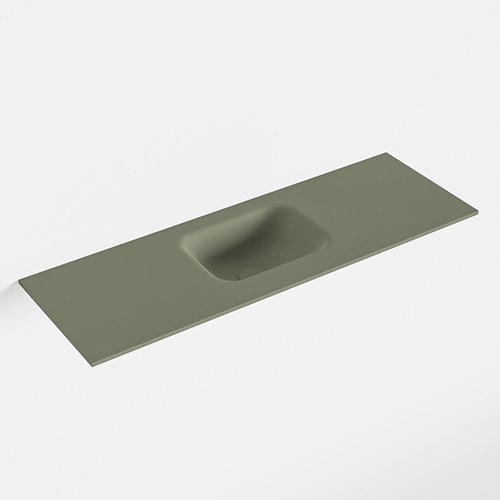 LEX Army solid surface inleg wastafel voor toiletmeubel 90cm. Positie wasbak midden