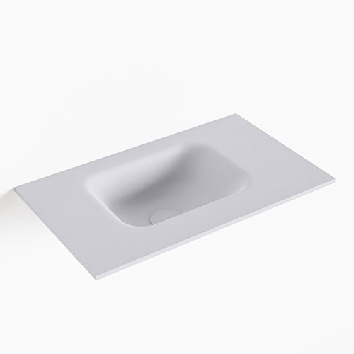 LEX Cale solid surface inleg wastafel voor toiletmeubel 50cm. Positie wasbak links