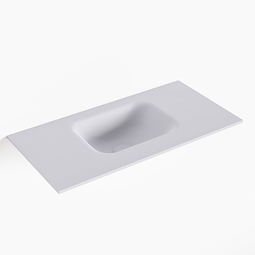 LEX Cale solid surface inleg wastafel voor toiletmeubel 60cm. Positie wasbak midden