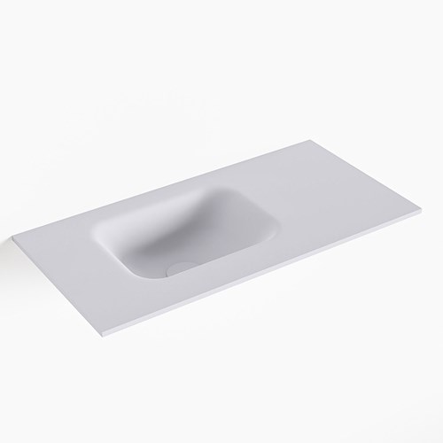 LEX Cale solid surface inleg wastafel voor toiletmeubel 60cm. Positie wasbak links