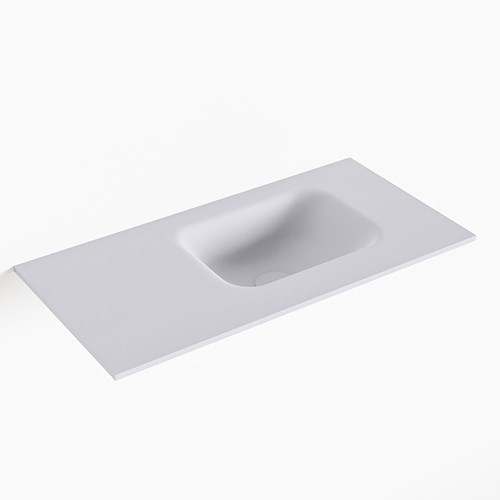 LEX Cale solid surface inleg wastafel voor toiletmeubel 60cm. Positie wasbak rechts