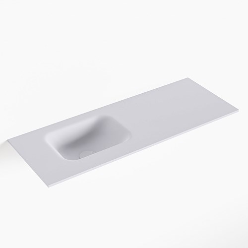LEX Cale solid surface inleg wastafel voor toiletmeubel 80cm. Positie wasbak links