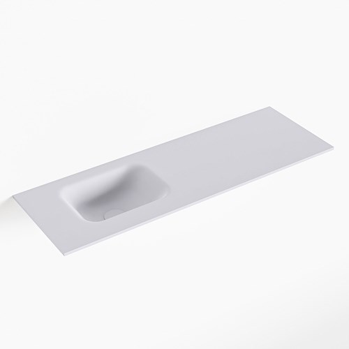 LEX Cale solid surface inleg wastafel voor toiletmeubel 90cm. Positie wasbak links