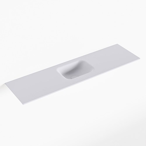 LEX Cale solid surface inleg wastafel voor toiletmeubel 110cm. Positie wasbak midden
