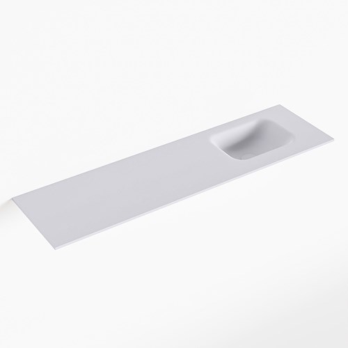 LEX Cale solid surface inleg wastafel voor toiletmeubel 110cm. Positie wasbak rechts