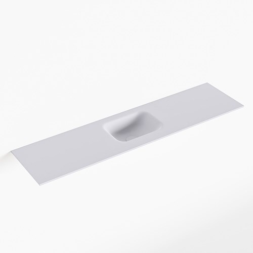 LEX Cale solid surface inleg wastafel voor toiletmeubel 120cm. Positie wasbak midden