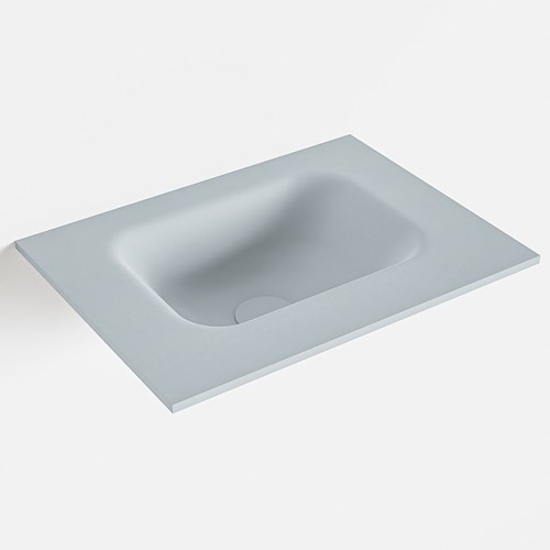 LEX Clay solid surface inleg wastafel voor toiletmeubel 40cm. Positie wasbak midden