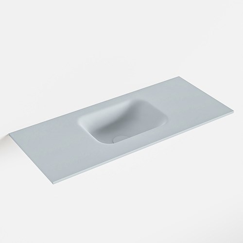 LEX Clay solid surface inleg wastafel voor toiletmeubel 70cm. Positie wasbak midden