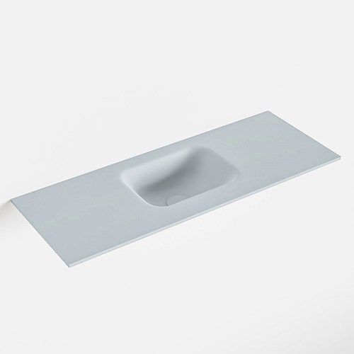 LEX Clay solid surface inleg wastafel voor toiletmeubel 80cm. Positie wasbak midden