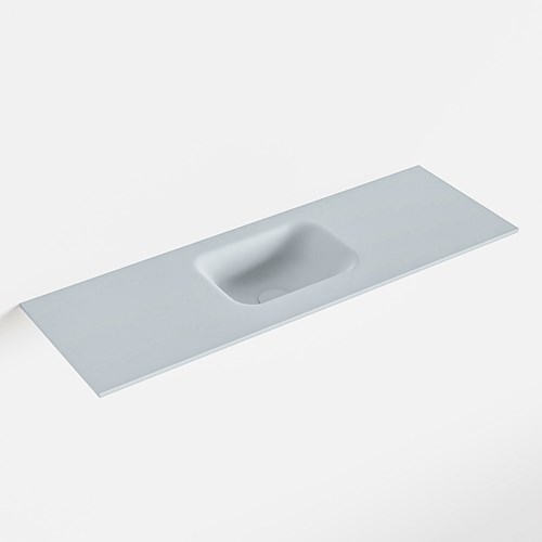 LEX Clay solid surface inleg wastafel voor toiletmeubel 90cm. Positie wasbak midden