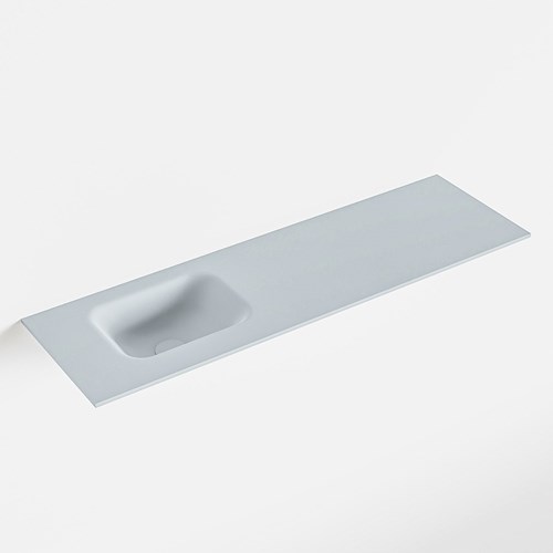 LEX Clay solid surface inleg wastafel voor toiletmeubel 100cm. Positie wasbak links