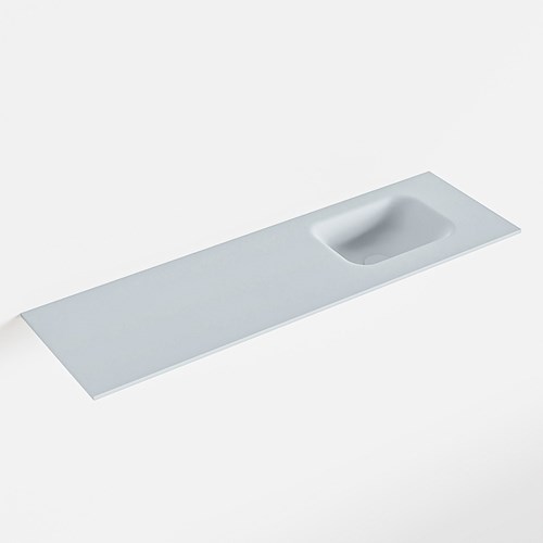 LEX Clay solid surface inleg wastafel voor toiletmeubel 100cm. Positie wasbak rechts