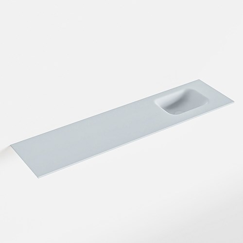LEX Clay solid surface inleg wastafel voor toiletmeubel 120cm. Positie wasbak rechts