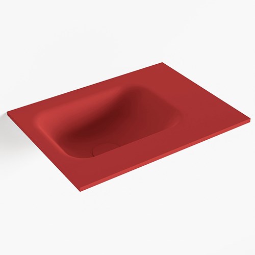LEX Fire solid surface inleg wastafel voor toiletmeubel 40cm. Positie wasbak links