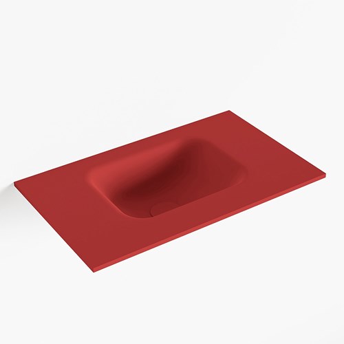 LEX Fire solid surface inleg wastafel voor toiletmeubel 50cm. Positie wasbak midden