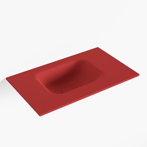 LEX Fire solid surface inleg wastafel voor toiletmeubel 50cm. Positie wasbak links