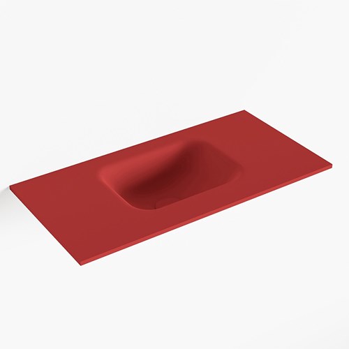 LEX Fire solid surface inleg wastafel voor toiletmeubel 60cm. Positie wasbak midden