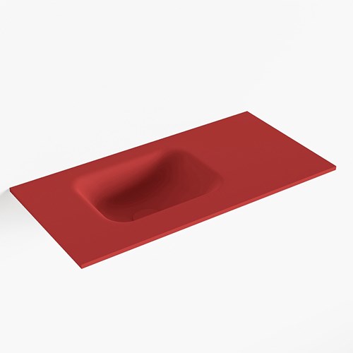 LEX Fire solid surface inleg wastafel voor toiletmeubel 60cm. Positie wasbak links
