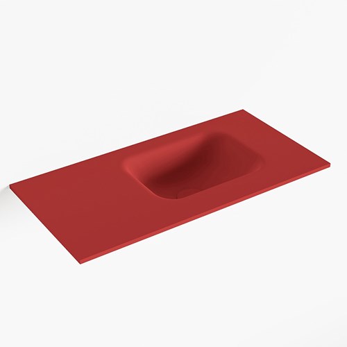 LEX Fire solid surface inleg wastafel voor toiletmeubel 60cm. Positie wasbak rechts