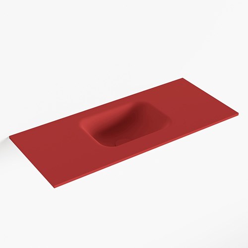 LEX Fire solid surface inleg wastafel voor toiletmeubel 70cm. Positie wasbak midden