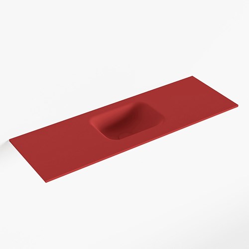 LEX Fire solid surface inleg wastafel voor toiletmeubel 90cm. Positie wasbak midden