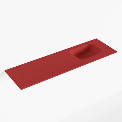 LEX Fire solid surface inleg wastafel voor toiletmeubel 100cm. Positie wasbak rechts