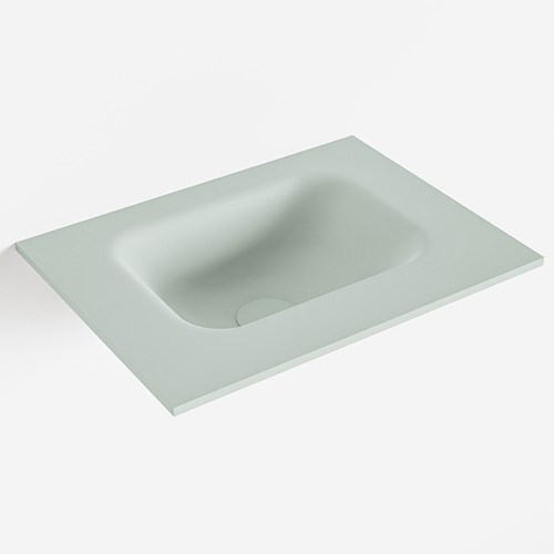 LEX Greey solid surface inleg wastafel voor toiletmeubel 40cm. Positie wasbak midden