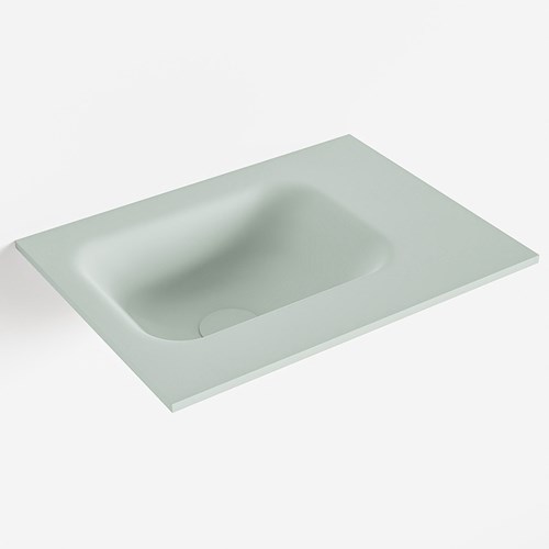 LEX Greey solid surface inleg wastafel voor toiletmeubel 40cm. Positie wasbak links