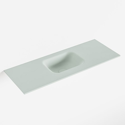 LEX Greey solid surface inleg wastafel voor toiletmeubel 80cm. Positie wasbak midden